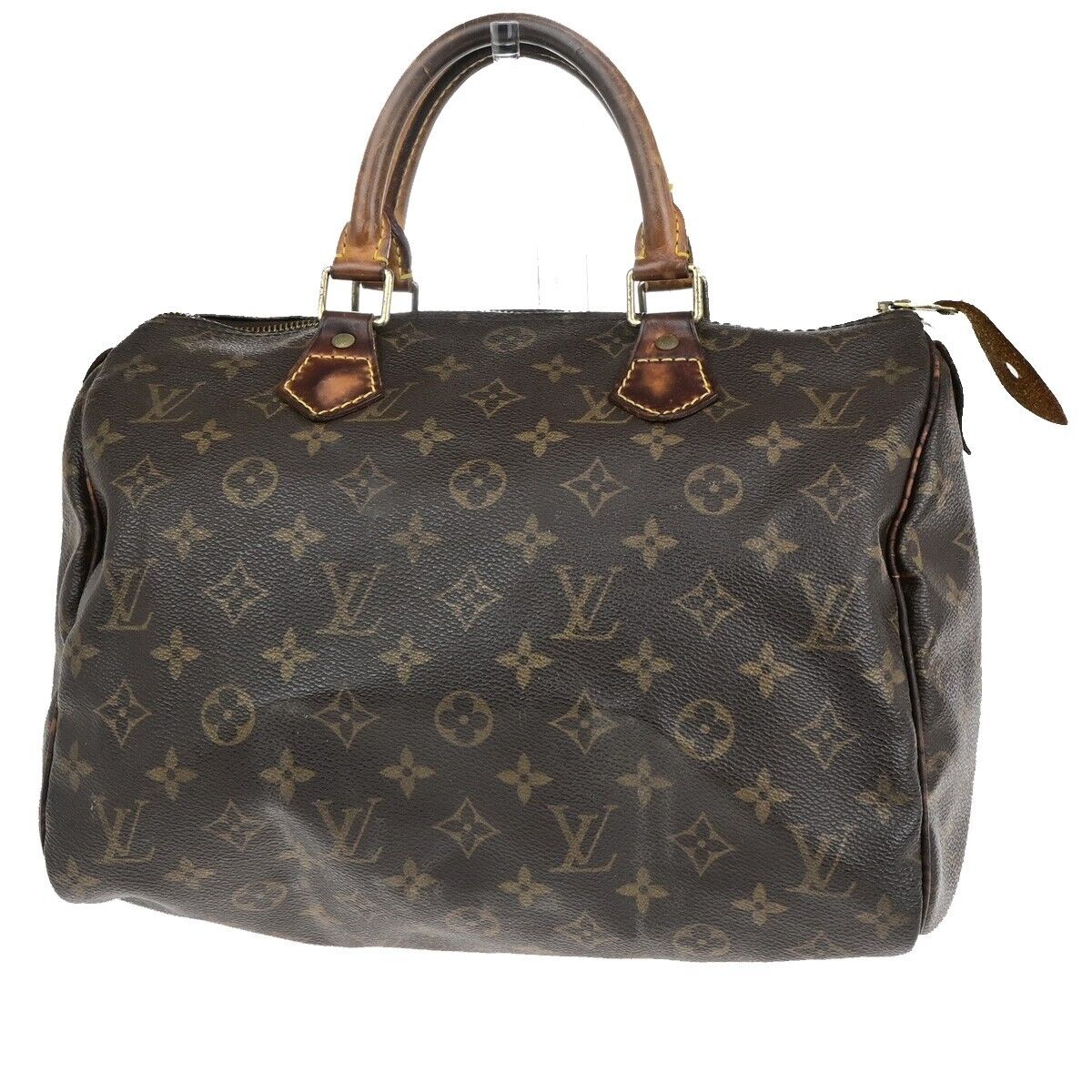 LOUIS VUITTON Speedy 30 Travel Hand Bag Monogram Leather Brown M41526 69ED105