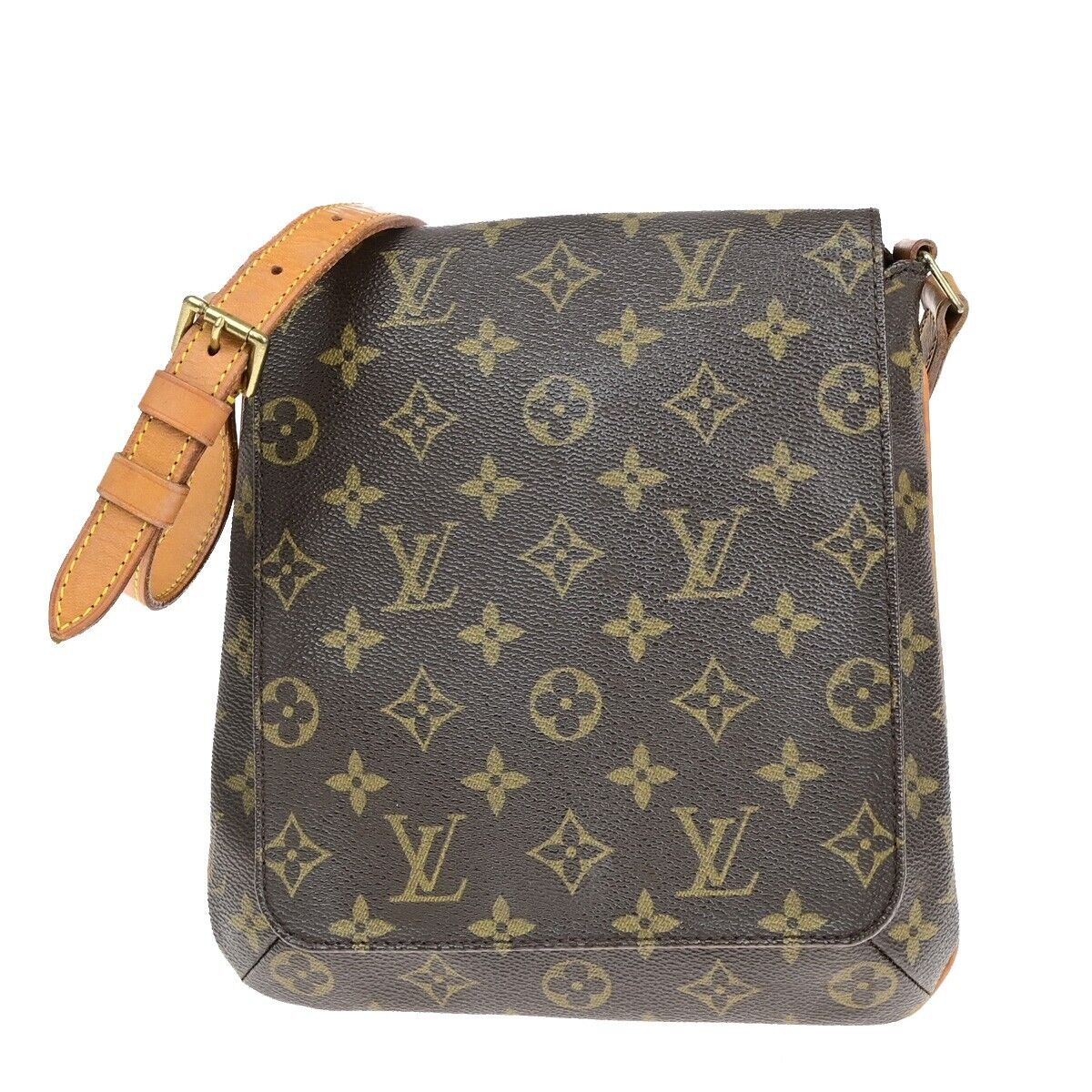 LOUIS VUITTON Musette Salsa Short Shoulder Bag Monogram Brown M51258 70EB765
