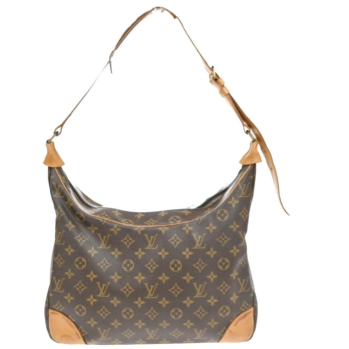 LOUIS VUITTON Boulogne 35 Shoulder Bag Monogram Leather Brown M51260 70SA144