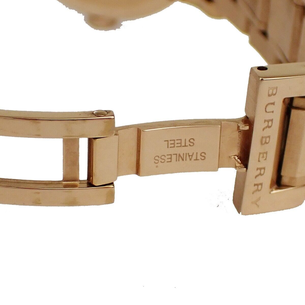 BURBERRY Logo BU9004 The City Wristwatch Stainless Steel Rose Gold 65RJ640
