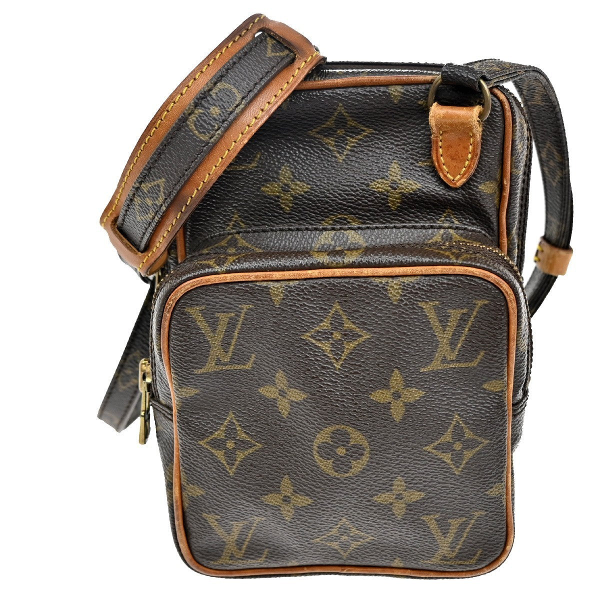 LOUIS VUITTON Mini Amazon Shoulder Bag Monogram Leather Brown M45238 34KC120