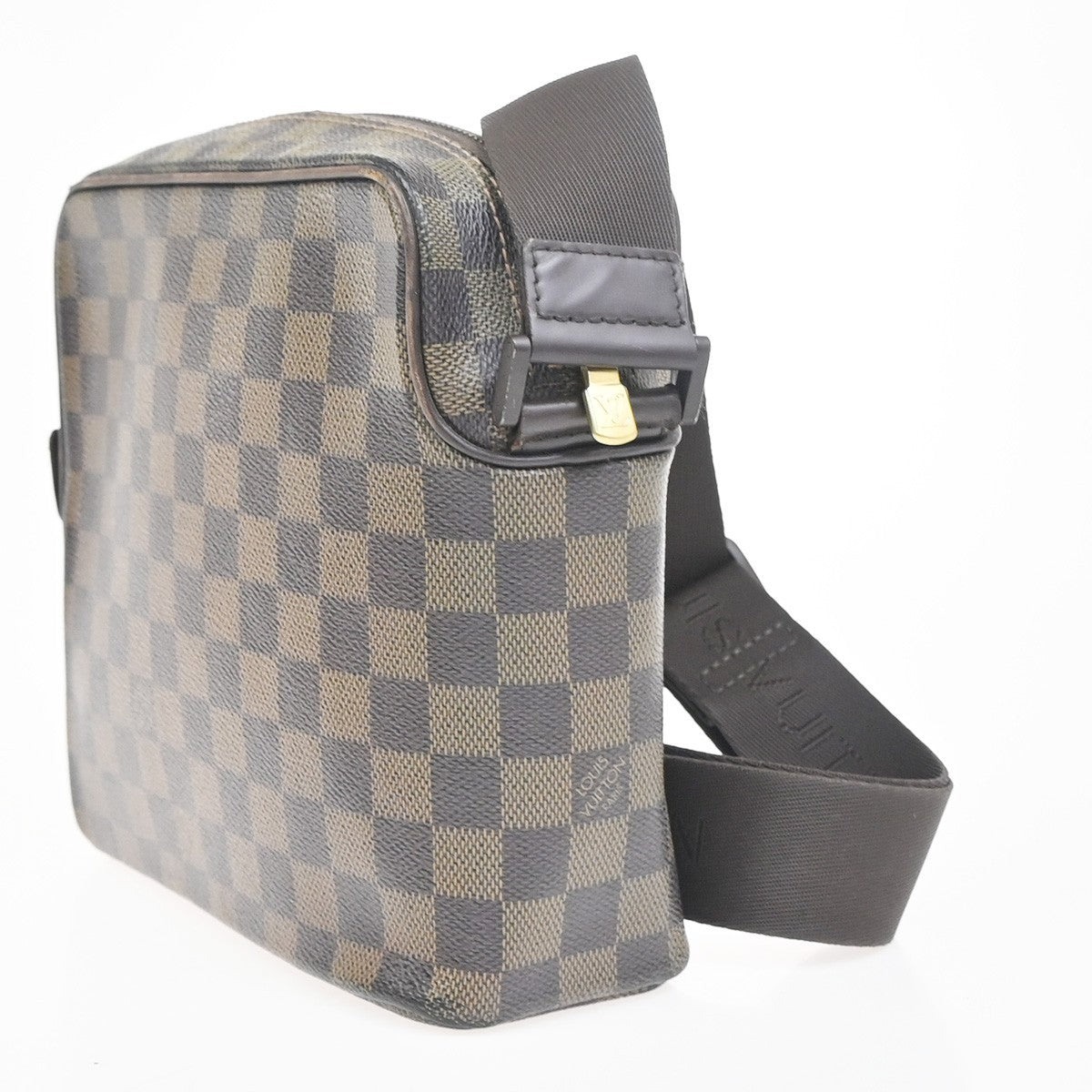 LOUIS VUITTON Olav PM Shoulder Bag Damier Ebene Leather BN France N41442 34KC799