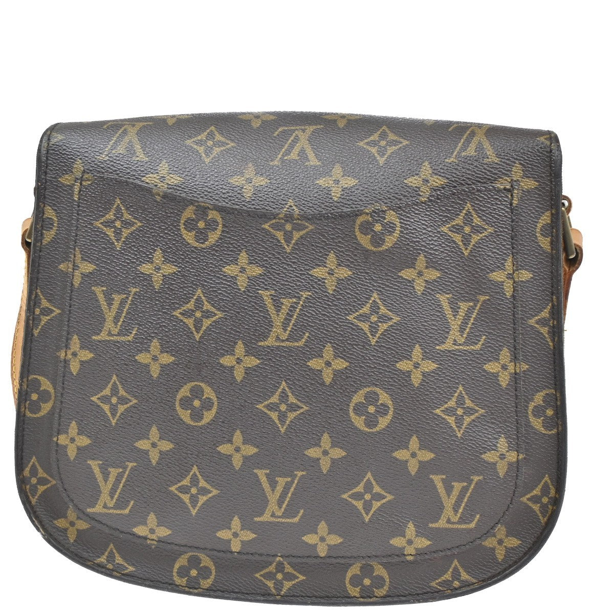 LOUIS VUITTON Saint Cloud GM Shoulder Bag Monogram Leather Brown M51242 39CA330