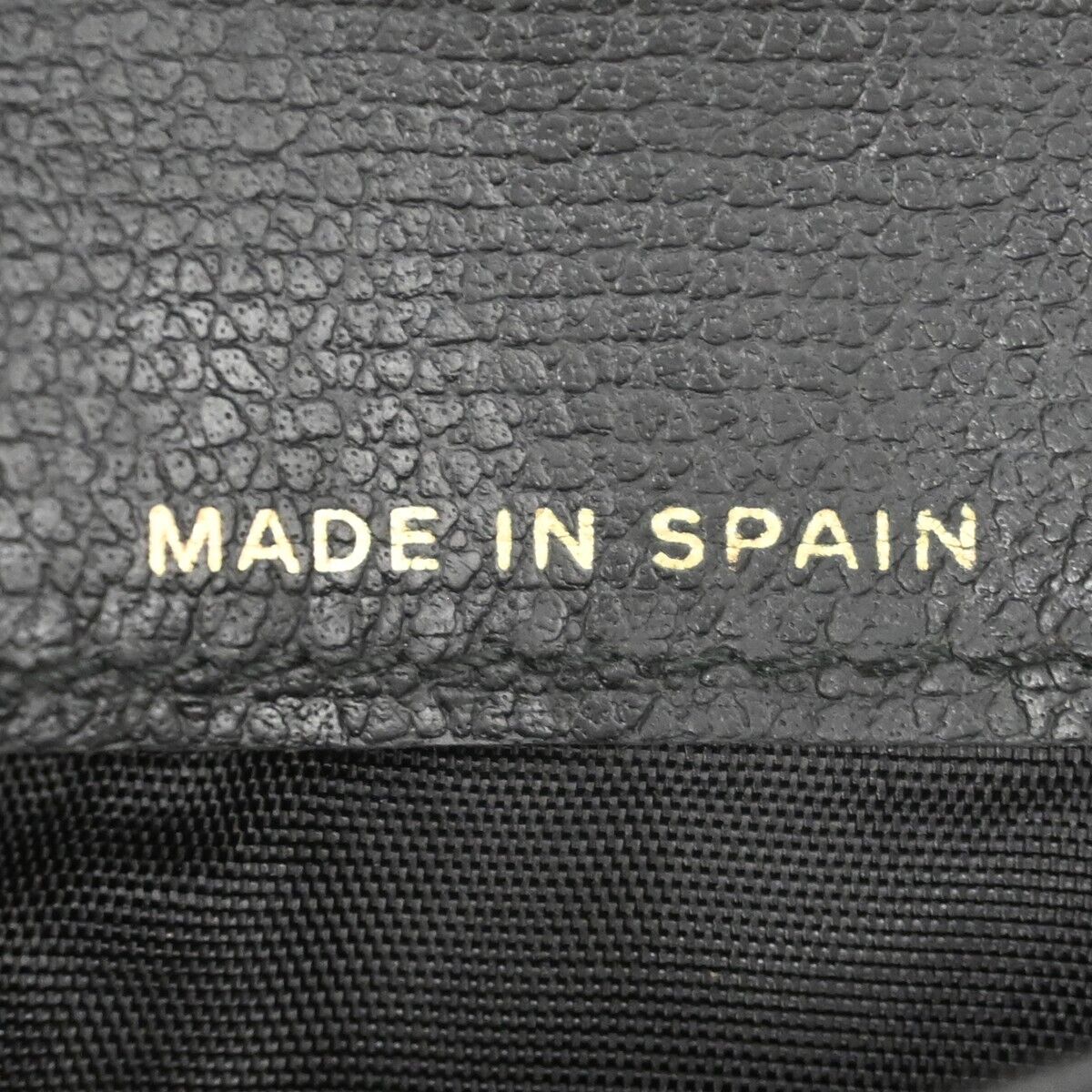 CHANEL CC Logo Long Bifold Wallet Purse Leather Black GHW Made in Spain 60EA118