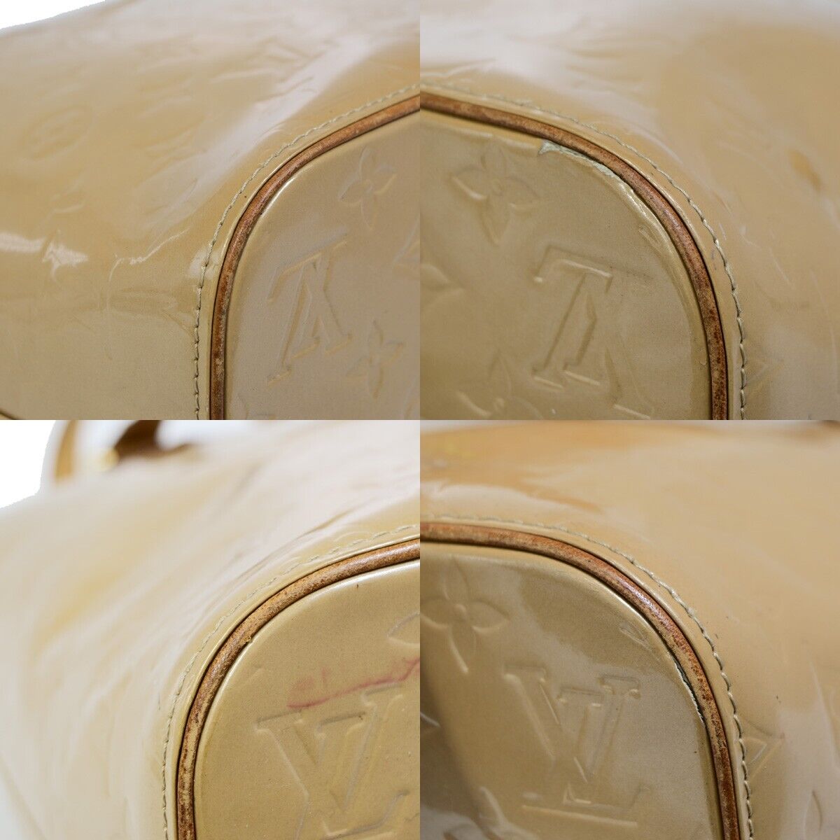 LOUIS VUITTON Houston Shoulder Bag Monogram Vernis Noisette M91340 67EB198