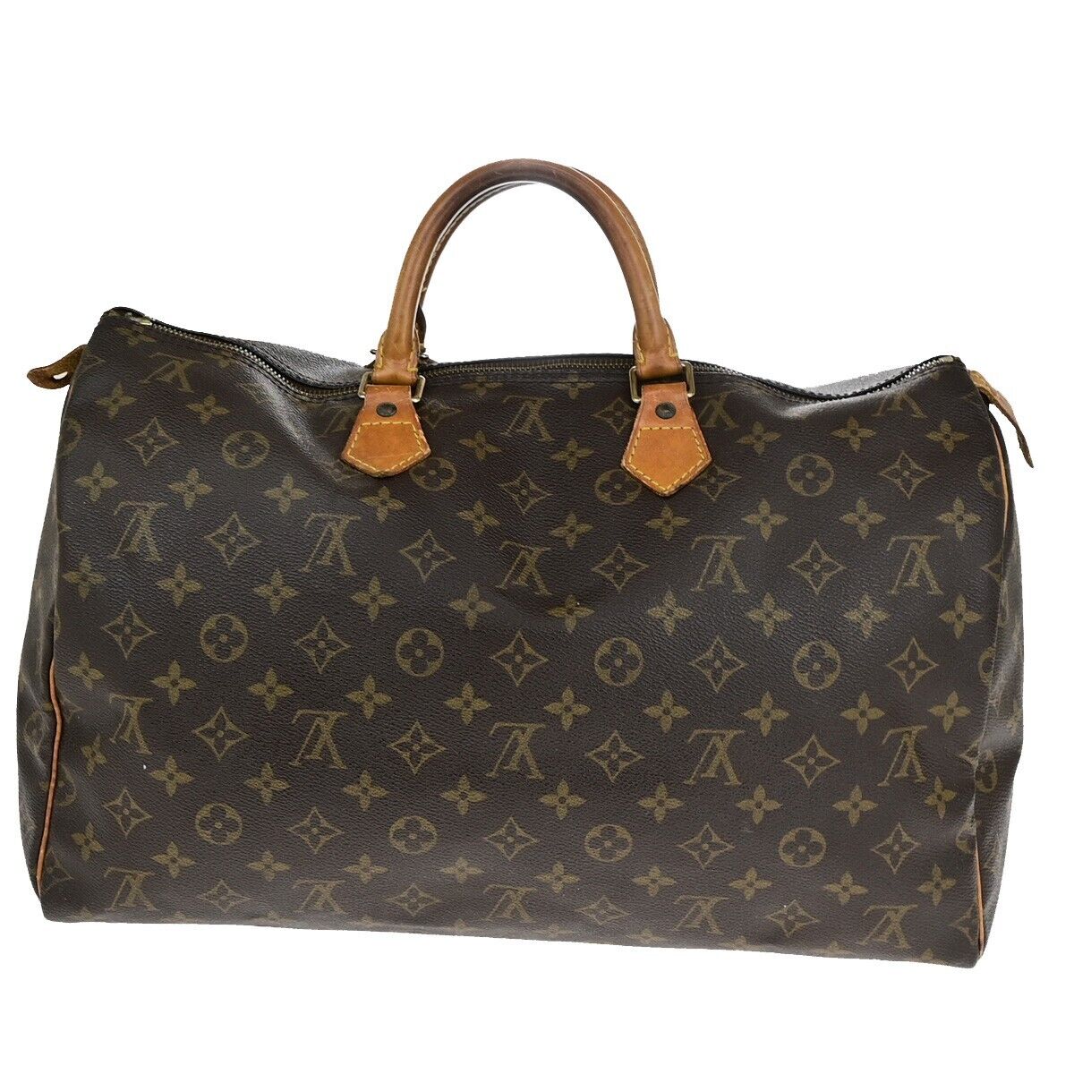 LOUIS VUITTON Speedy 40 Travel Hand Bag Monogram Leather Brown M41522 69ED122
