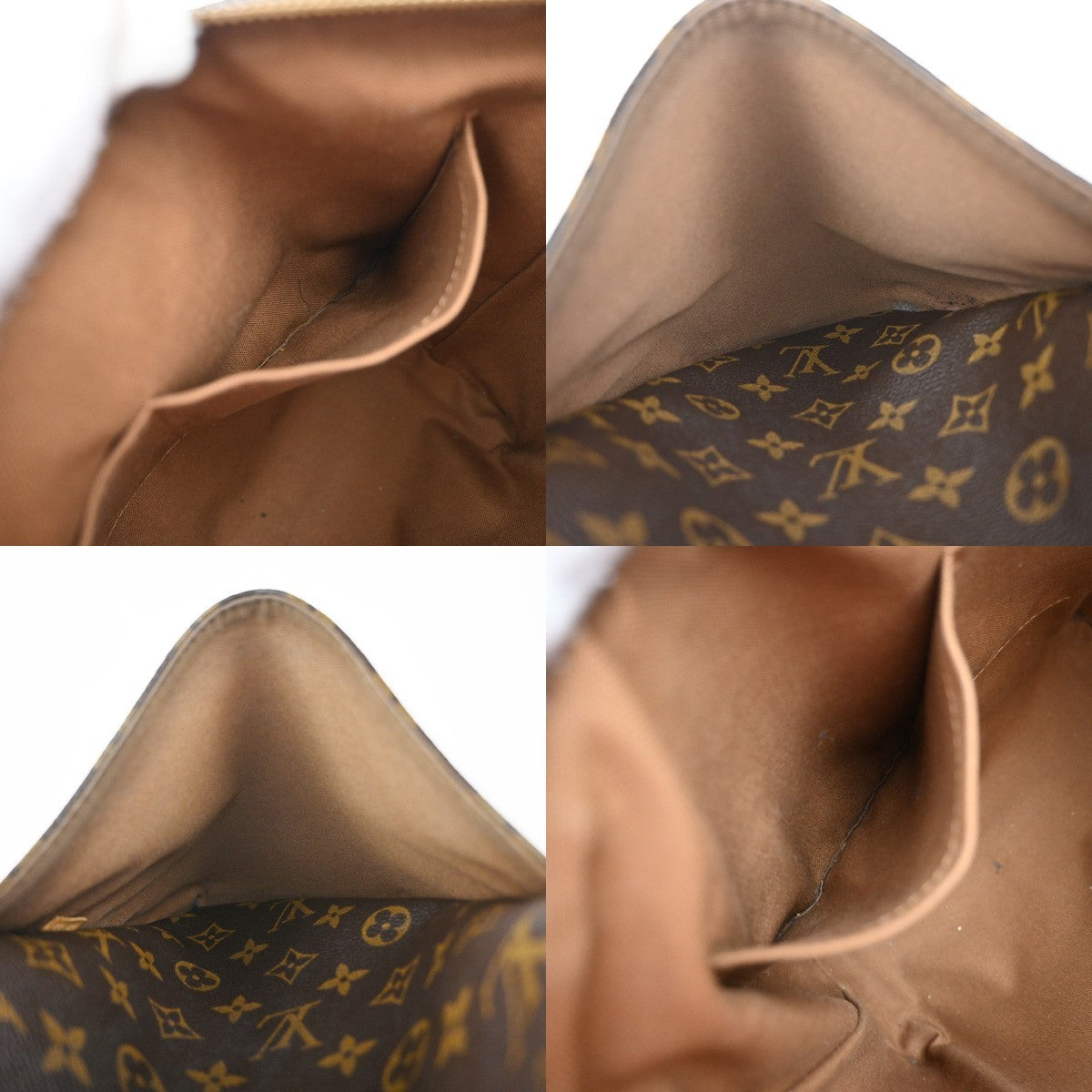 LOUIS VUITTON Logo Totally PM Shoulder Bag Monogram Leather Brown M56688 99YJ098
