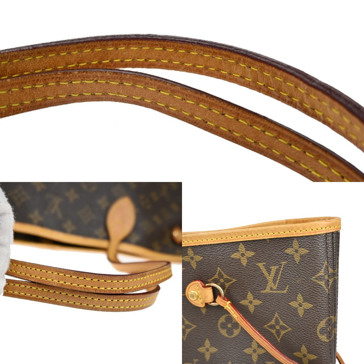 LOUIS VUITTON Neverfull GM Shoulder Tote Bag Monogram Leather BN M40157 27EF832
