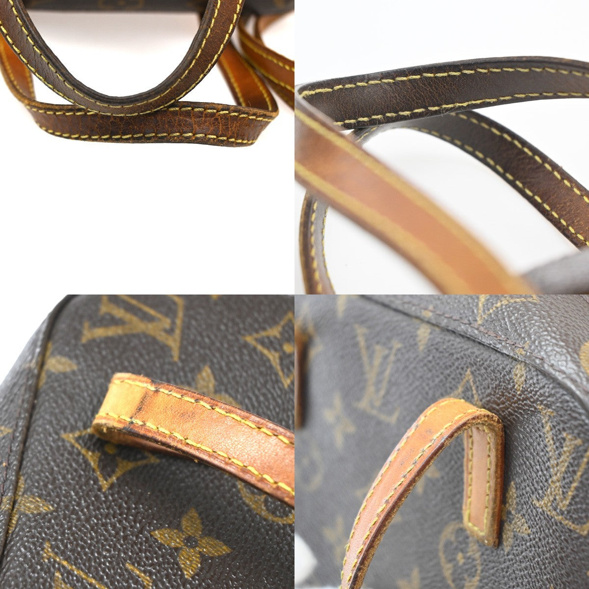 LOUIS VUITTON Spontini 2Way Shoulder Hand Bag Monogram Leather M47500 35CA536
