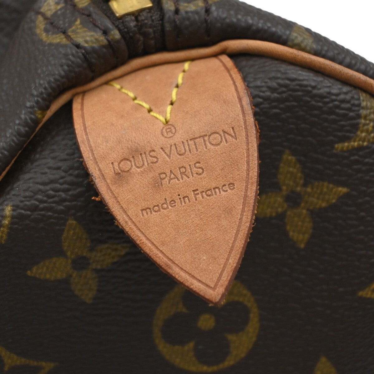 LOUIS VUITTON Speedy 35 Travel Hand Bag Monogram Leather Brown M41524 97EE595