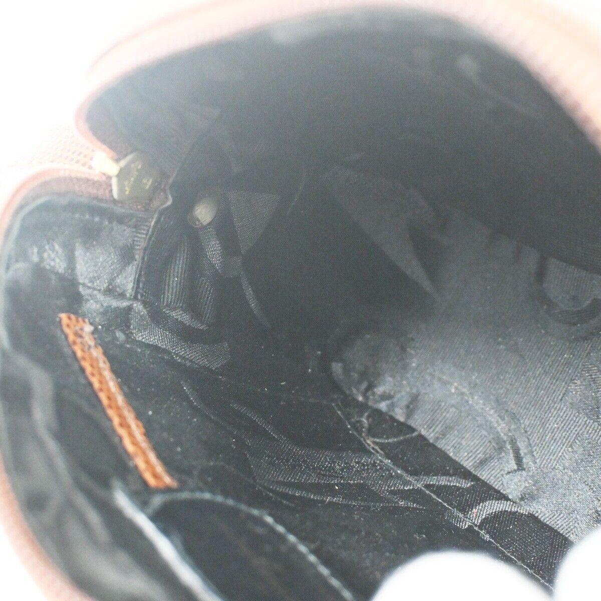 SALVATORE FERRAGAMO Vara Mini Shoulder Bag Embossing Leather Brown GHW 62YD180