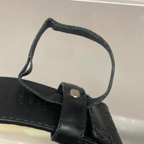 GUCCI Interlocking G Guccissima Signature Belt Size 80/32 Leather BK SHW 37KB644