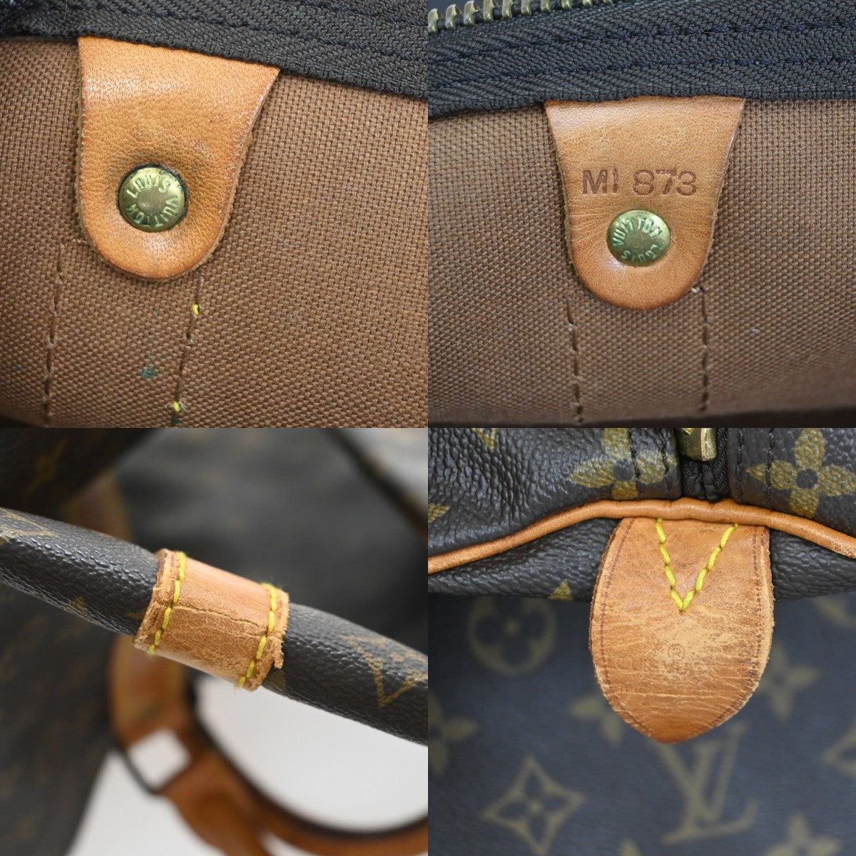 LOUIS VUITTON Keepall 60 Travel Hand Bag Monogram Leather Brown M41422 11PA090