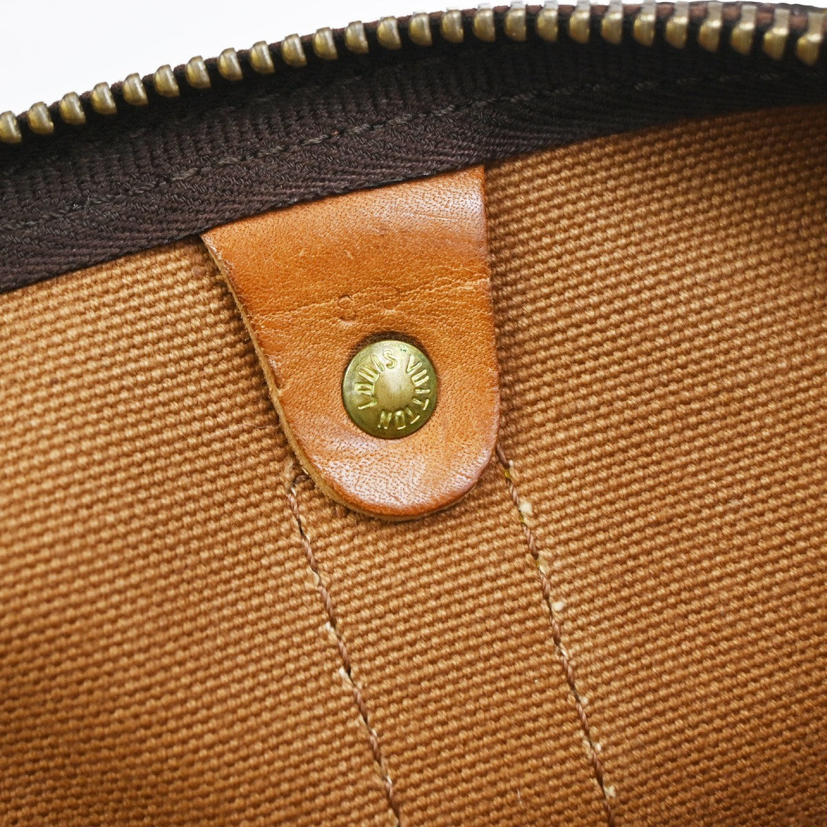 LOUIS VUITTON Keepall 55 Travel Hand Bag Monogram Leather Brown M41424 61YJ081