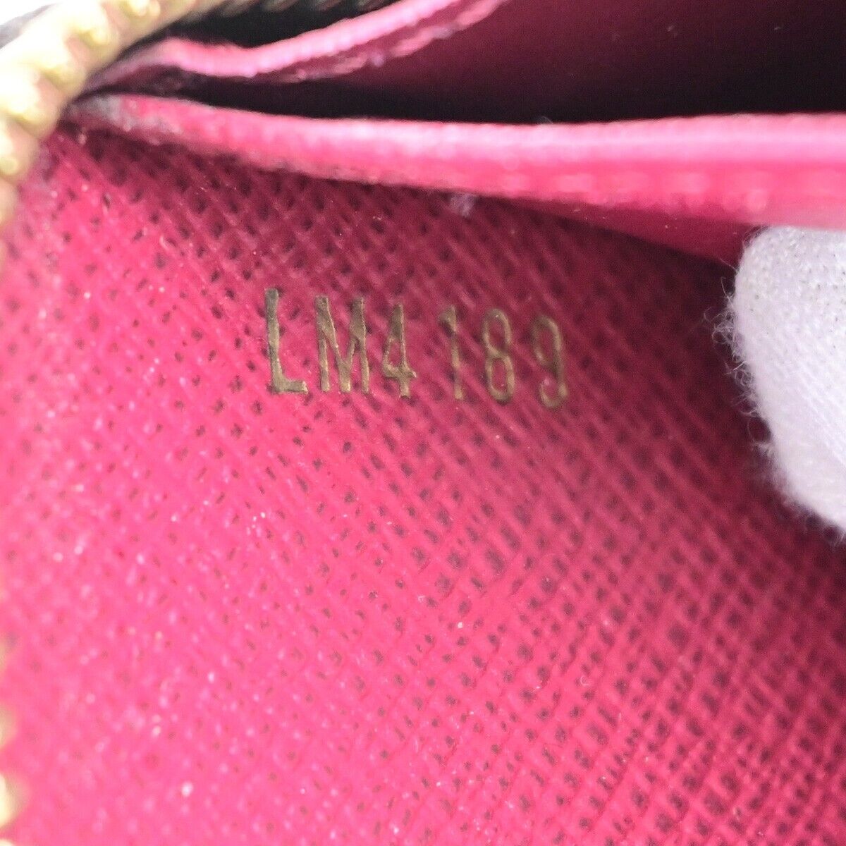 LOUIS VUITTON Zippy Long Wallet Monogram Leather Brown Fuchsia M41895 84EB839