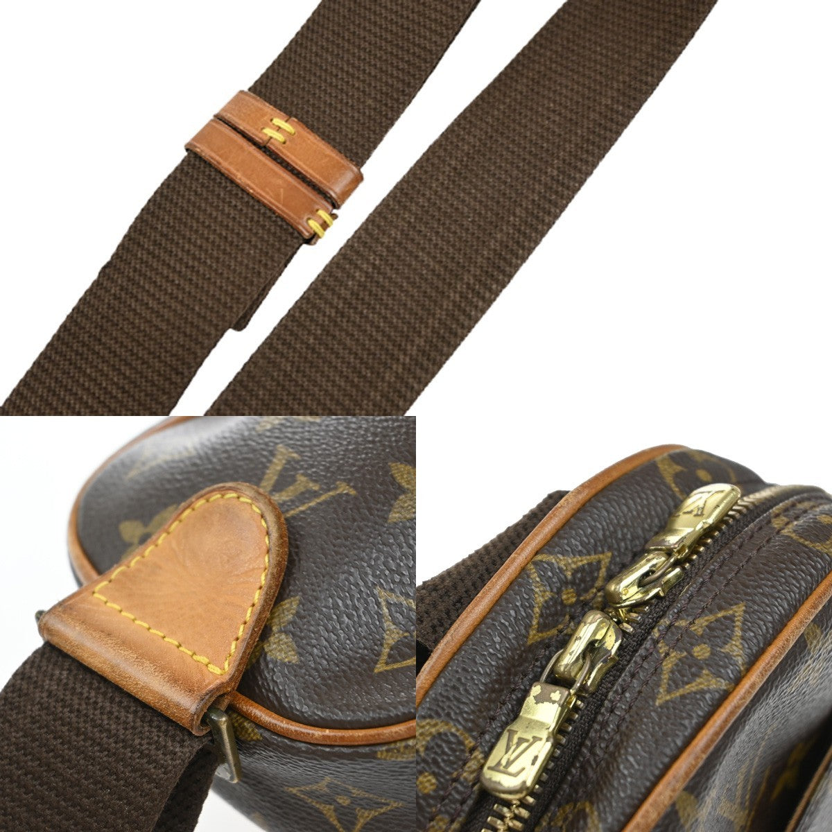 LOUIS VUITTON Pochette Gange Shoulder Bag Monogram Brown Spain M51870 78KB320