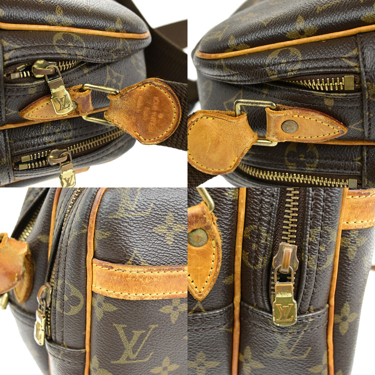 LOUIS VUITTON Reporter PM Crossbody Shoulder Bag Monogram Leather M45254 30YE574