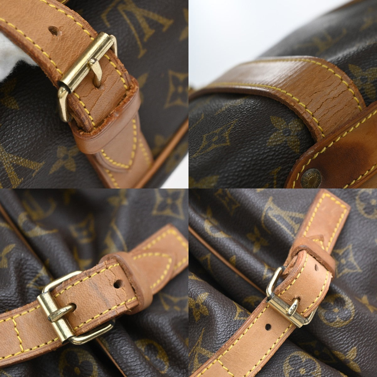 LOUIS VUITTON Saumur 35 Shoulder Bag Monogram Leather BN France M42254 70KP569