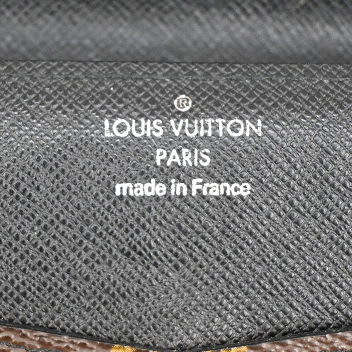 LOUIS VUITTON Long Trifold Wallet Purse Monogram Macassar Brown M60168 64GA626
