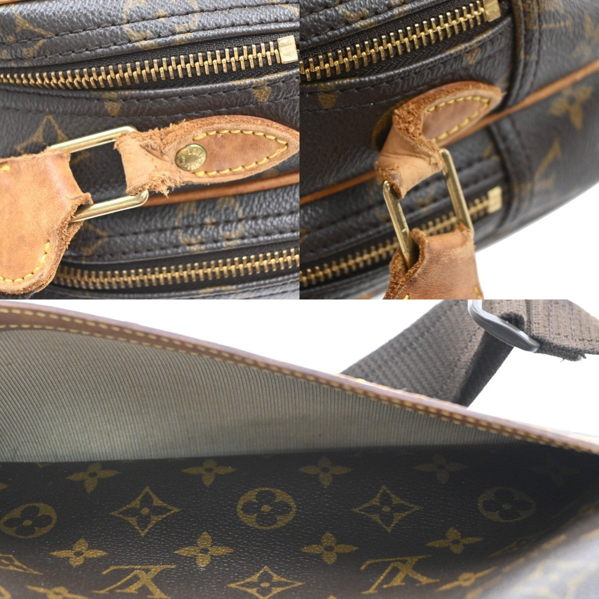 LOUIS VUITTON Reporter PM Crossbody Shoulder Bag Monogram Leather M45254 62CB025