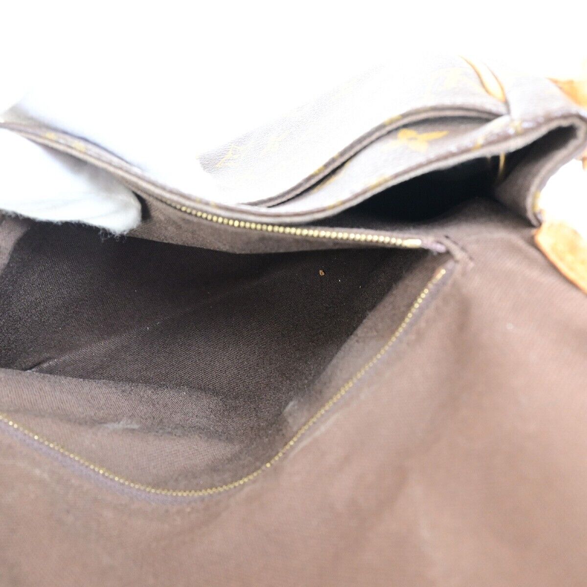 LOUIS VUITTON Menilmontant PM Shoulder Bag Monogram Leather BN M40474 61EC884