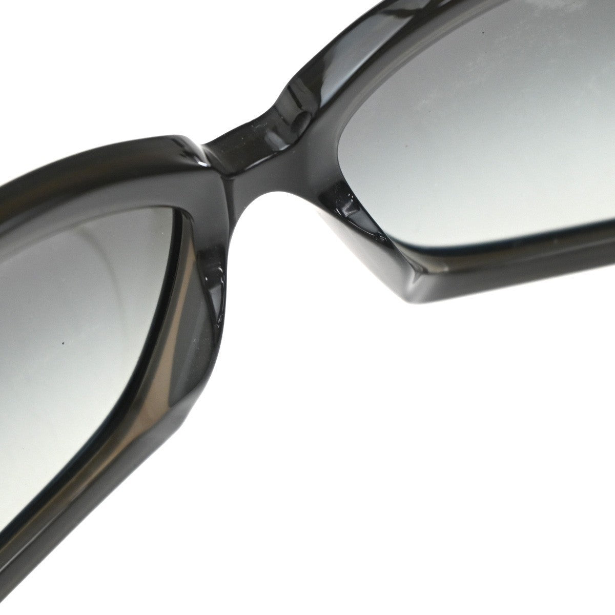 CHANEL CC Logo Sunglasses Eye Wear Plastic Leather Black 5143-A 63RP001