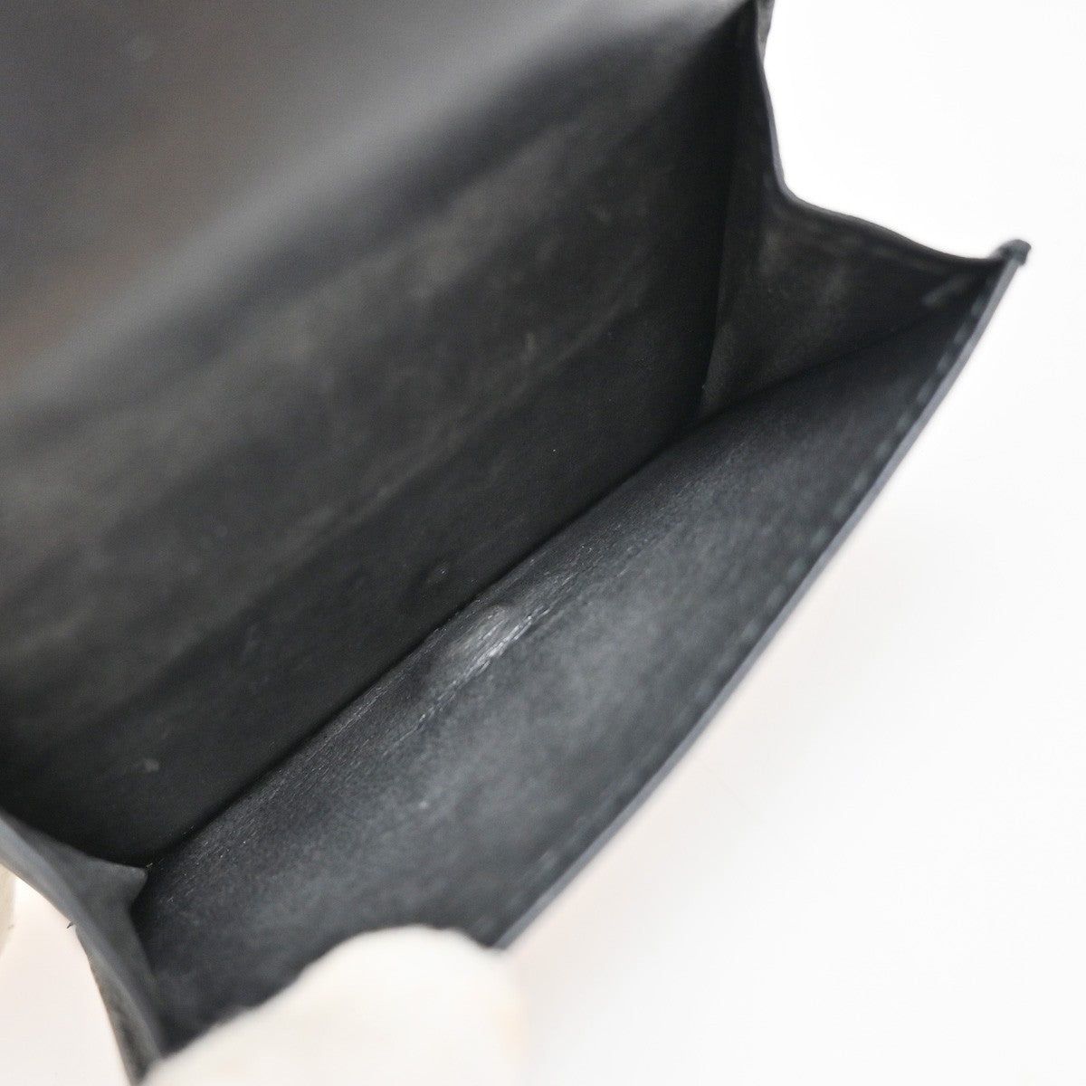 BOTTEGA VENETA INTRECCIATO Trifold Compact Wallet Leather Black Italy 67EG205