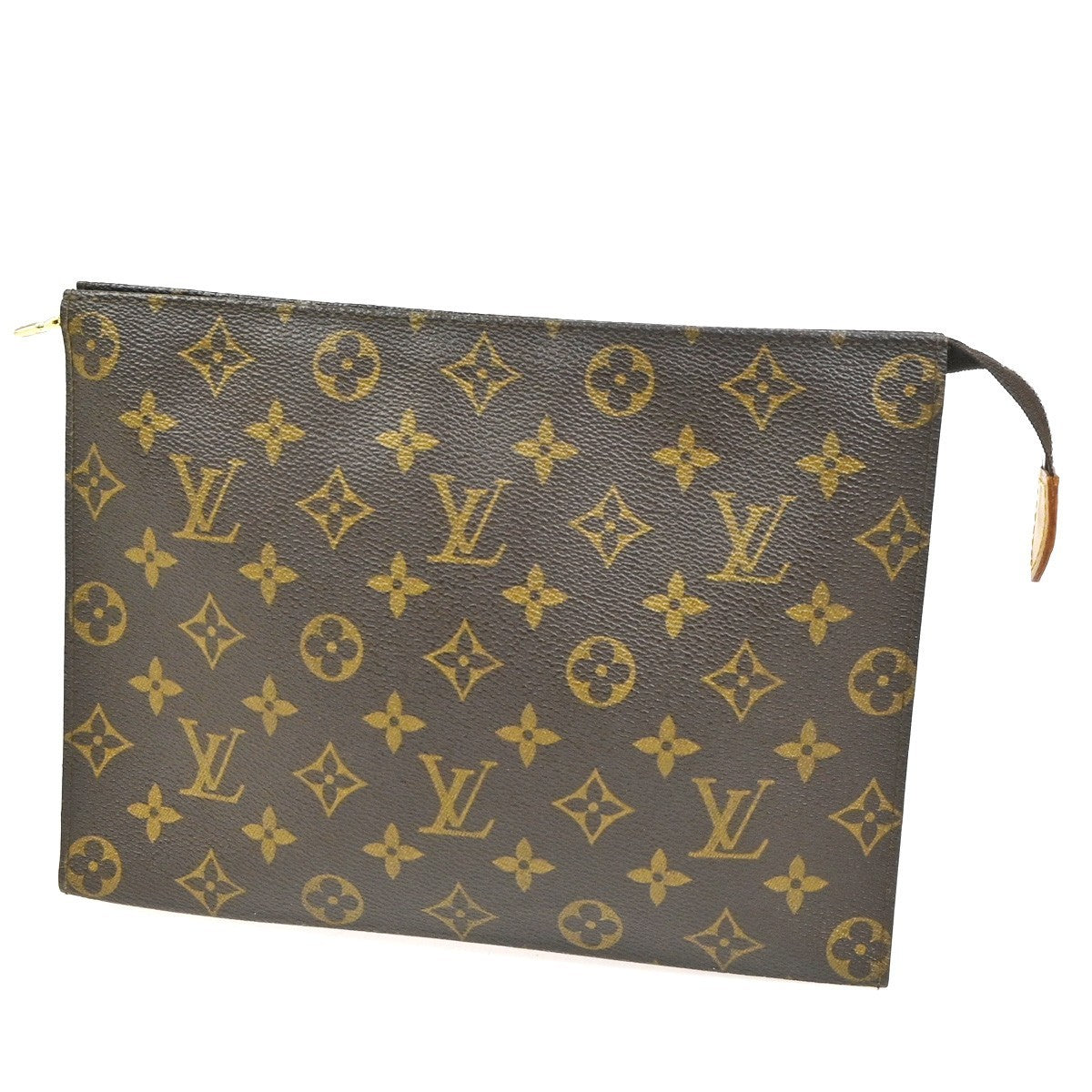 LOUIS VUITTON Poche Toilette 26 Clutch Hand Bag Monogram Leather M47542 04CA761