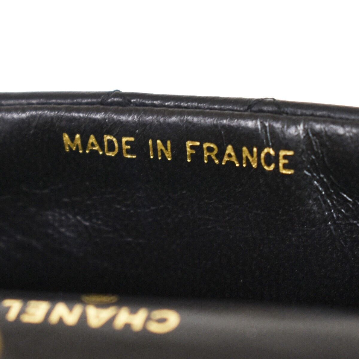 CHANEL CC Mini Matelasse Bag Charm Chain Belt Set Leather Black GHW 620RC928