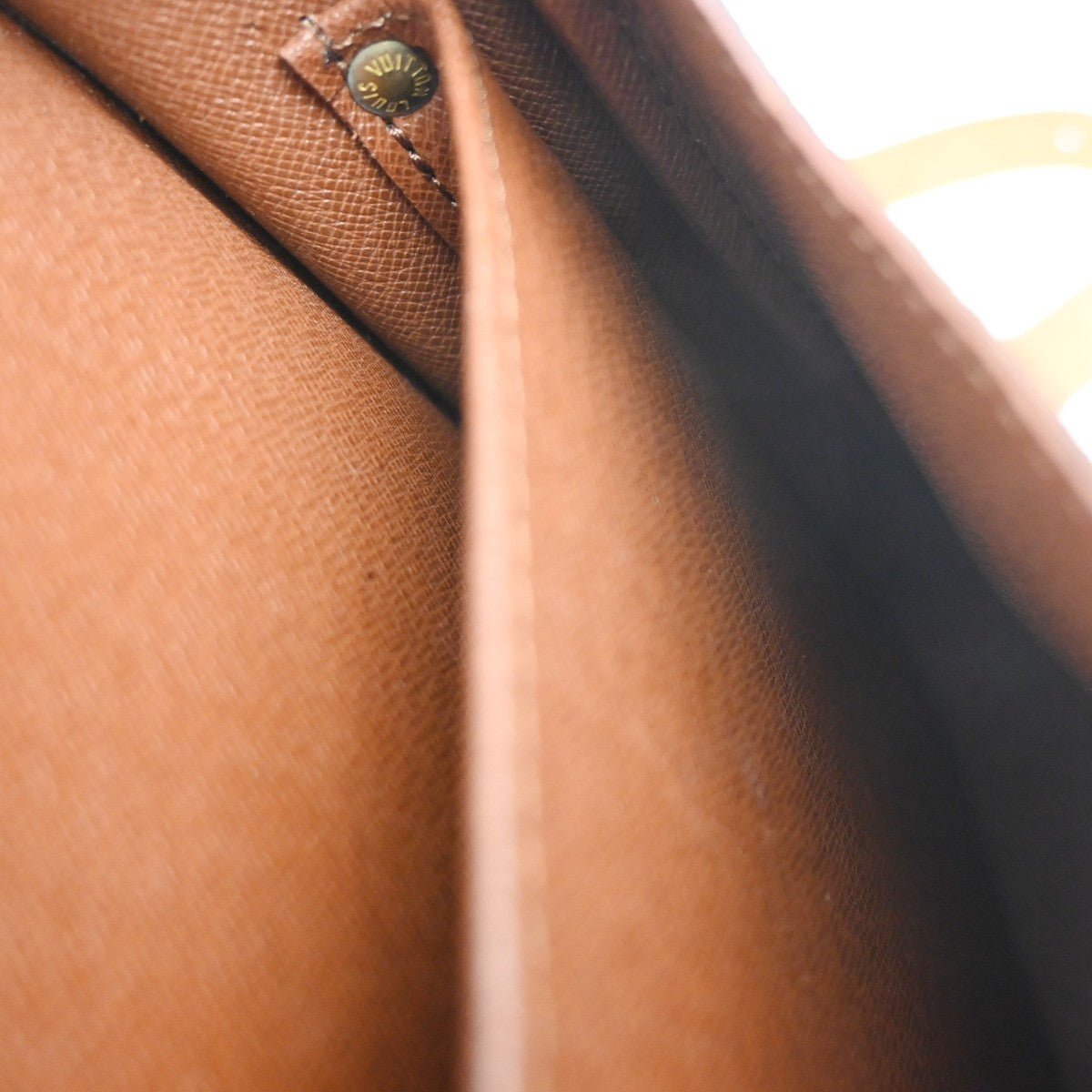 LOUIS VUITTON Cartouchiere GM Shoulder Bag Monogram Leather Brown M51252 88KC813