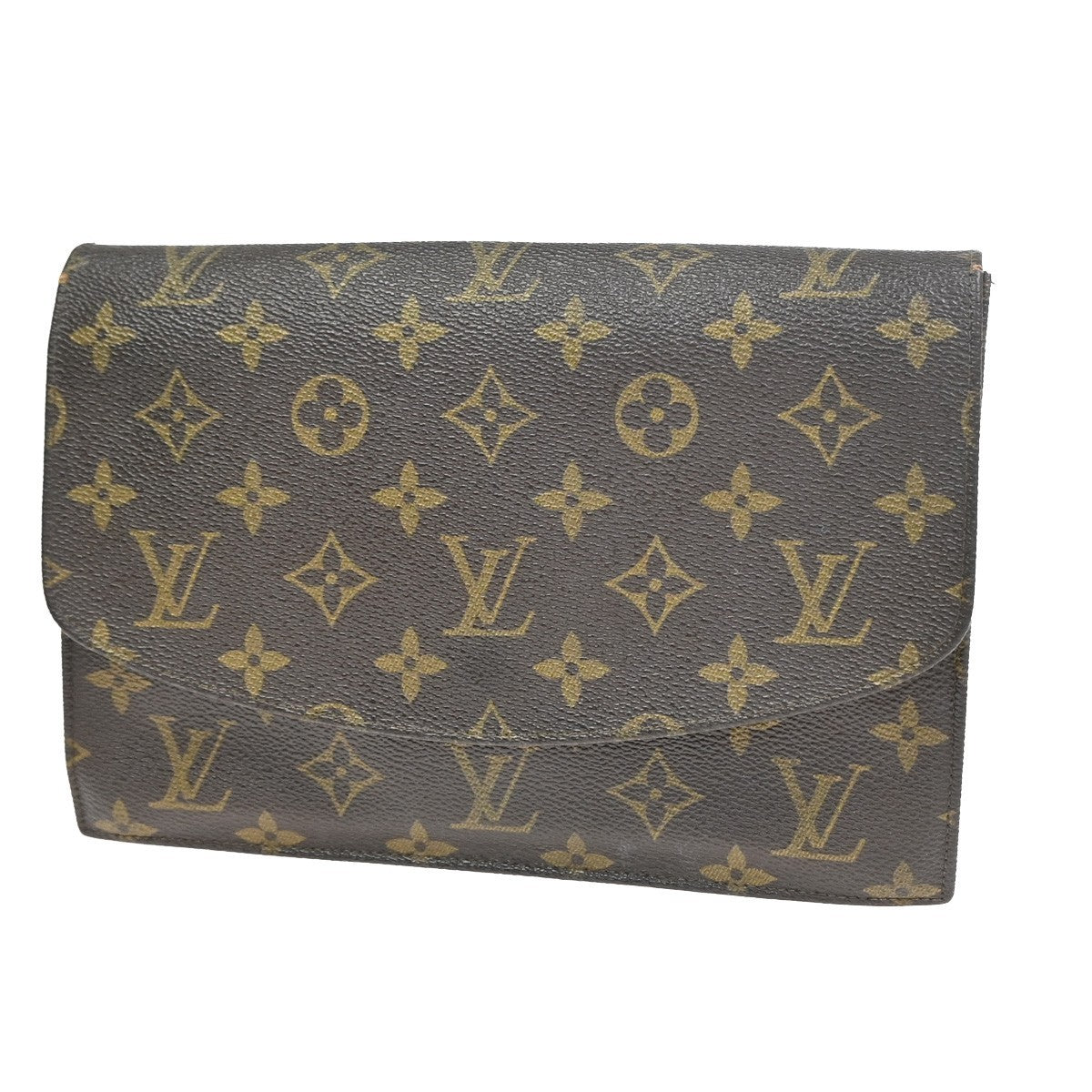 LOUIS VUITTON Pochette Rabat 23 Clutch Hand Bag Monogram Brown M51931 09YJ071