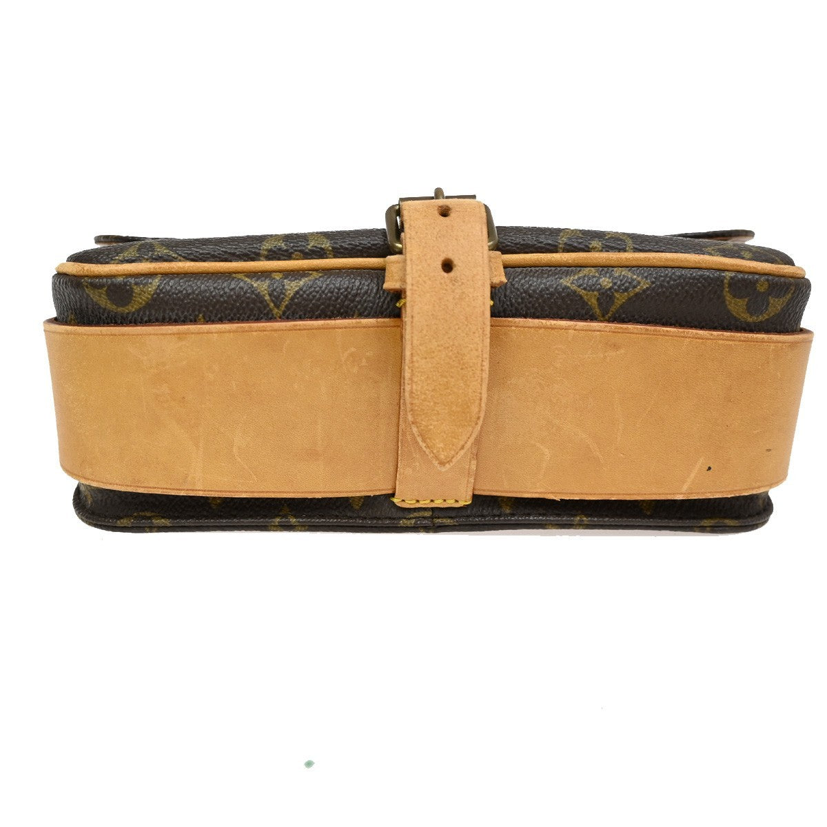 LOUIS VUITTON Cartouchiere MM Shoulder Bag Monogram Leather Brown M51253 83TA119