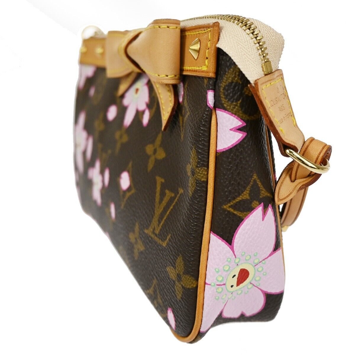 LOUIS VUITTON Pochette Accessoires Bag Monogram Cherry Blossom M92006 612RH805