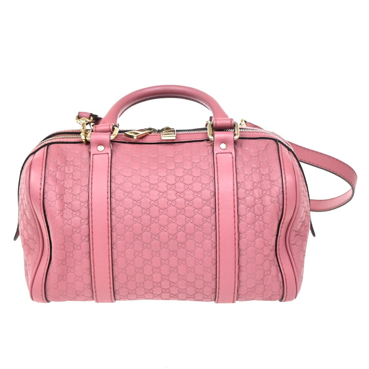GUCCI Microguccissima 2Way Shoulder Hand Bag Embossed Leather Pink GHW 85ZA282