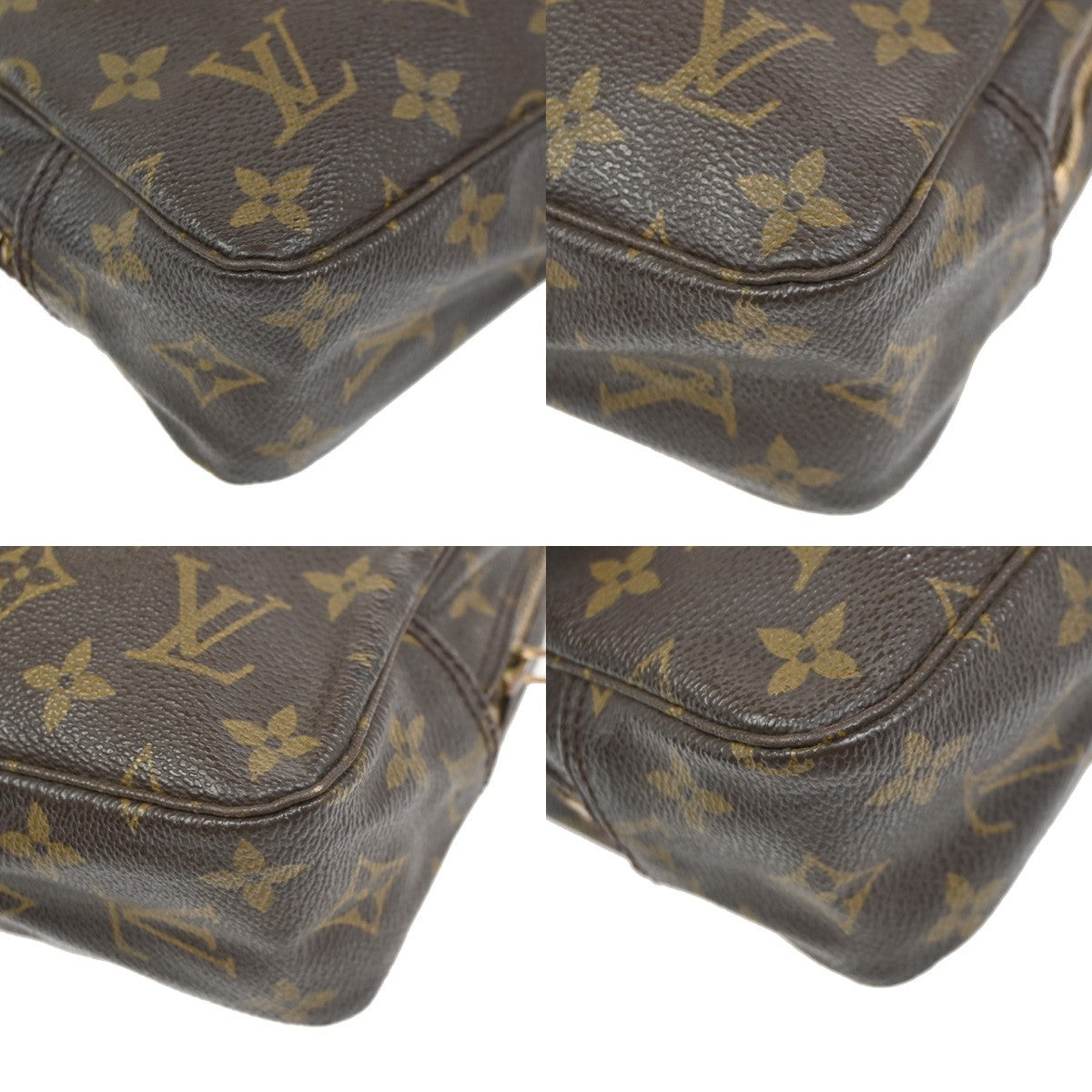 LOUIS VUITTON Trousse Toilette 23 Clutch Hand Bag Monogram Brown M47524 62YJ061