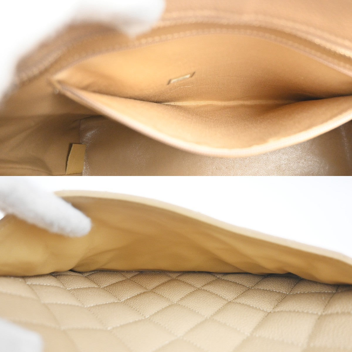 CHANEL CC Matelasse Shoulder Hand Bag Grained Calfskin Leather BE Italy 653RL760