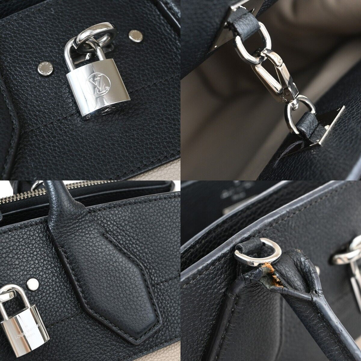 LOUIS VUITTON City Steamer MM 2Way Hand Bag Taurillon Leather BE M54314 636RJ781