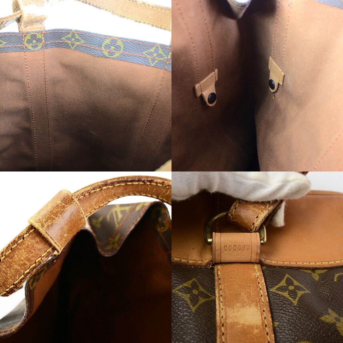 LOUIS VUITTON LV Randonnee GM Shoulder Bag Monogram Leather Brown M42244 37SJ509