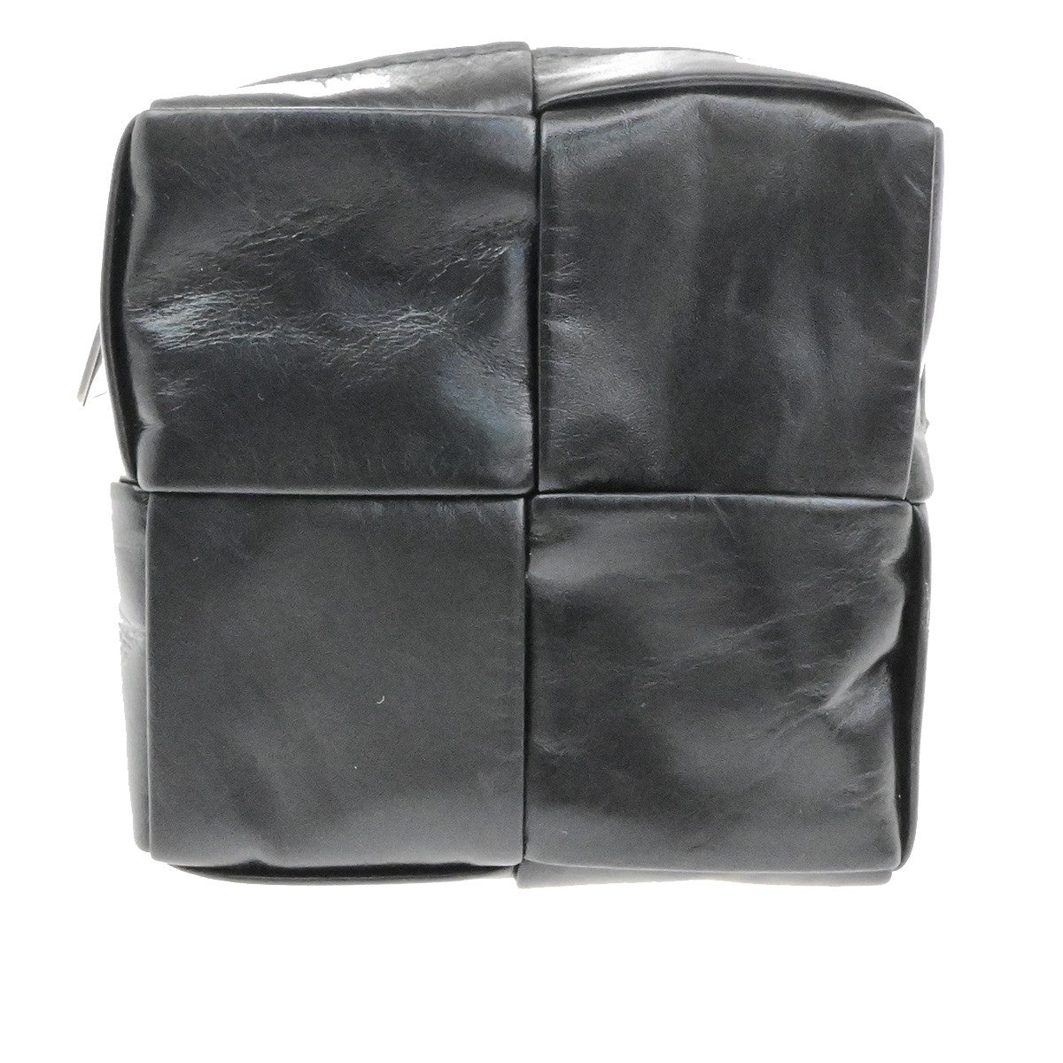 BOTTEGA VENETA Logo Cassette Mini Belt Bum Bag 100cm/40in Leather BK SHW 19RL092