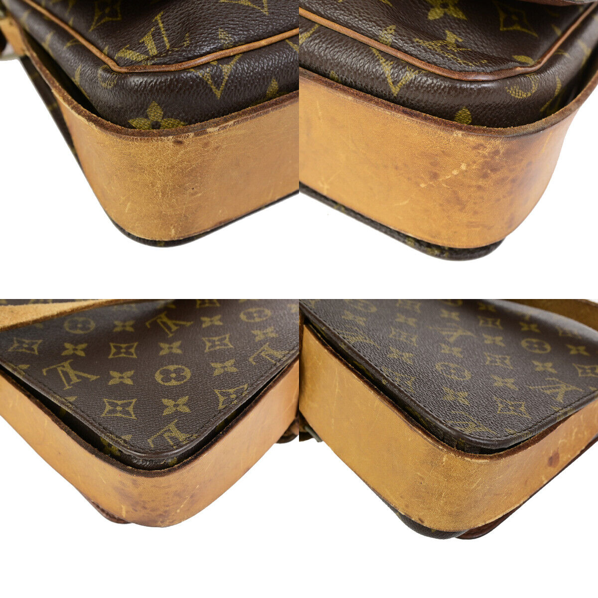 LOUIS VUITTON Cartouchiere GM Shoulder Bag Monogram Leather Brown M51252 63SJ500