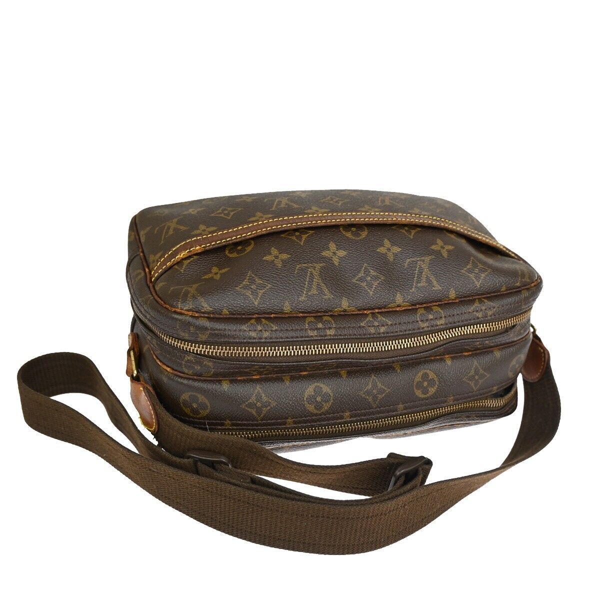 LOUIS VUITTON Reporter PM Crossbody Shoulder Bag Monogram Leather M45254 64YD410