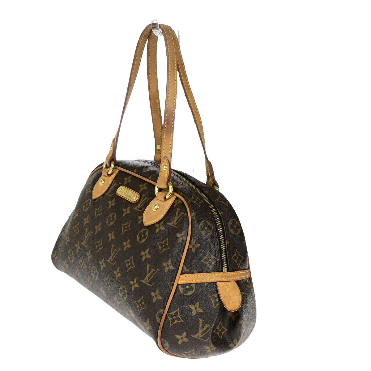 LOUIS VUITTON Montorgueil PM Shoulder Bag Monogram Leather Brown M95565 16YG789