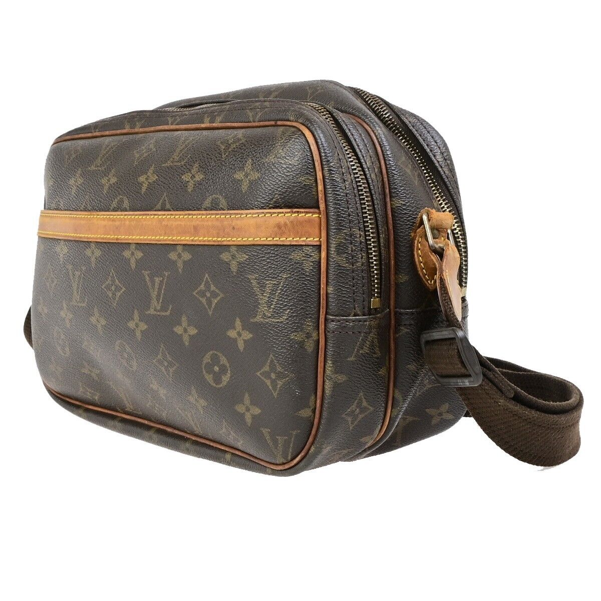 LOUIS VUITTON Reporter PM Crossbody Shoulder Bag Monogram Leather M45254 69ED047