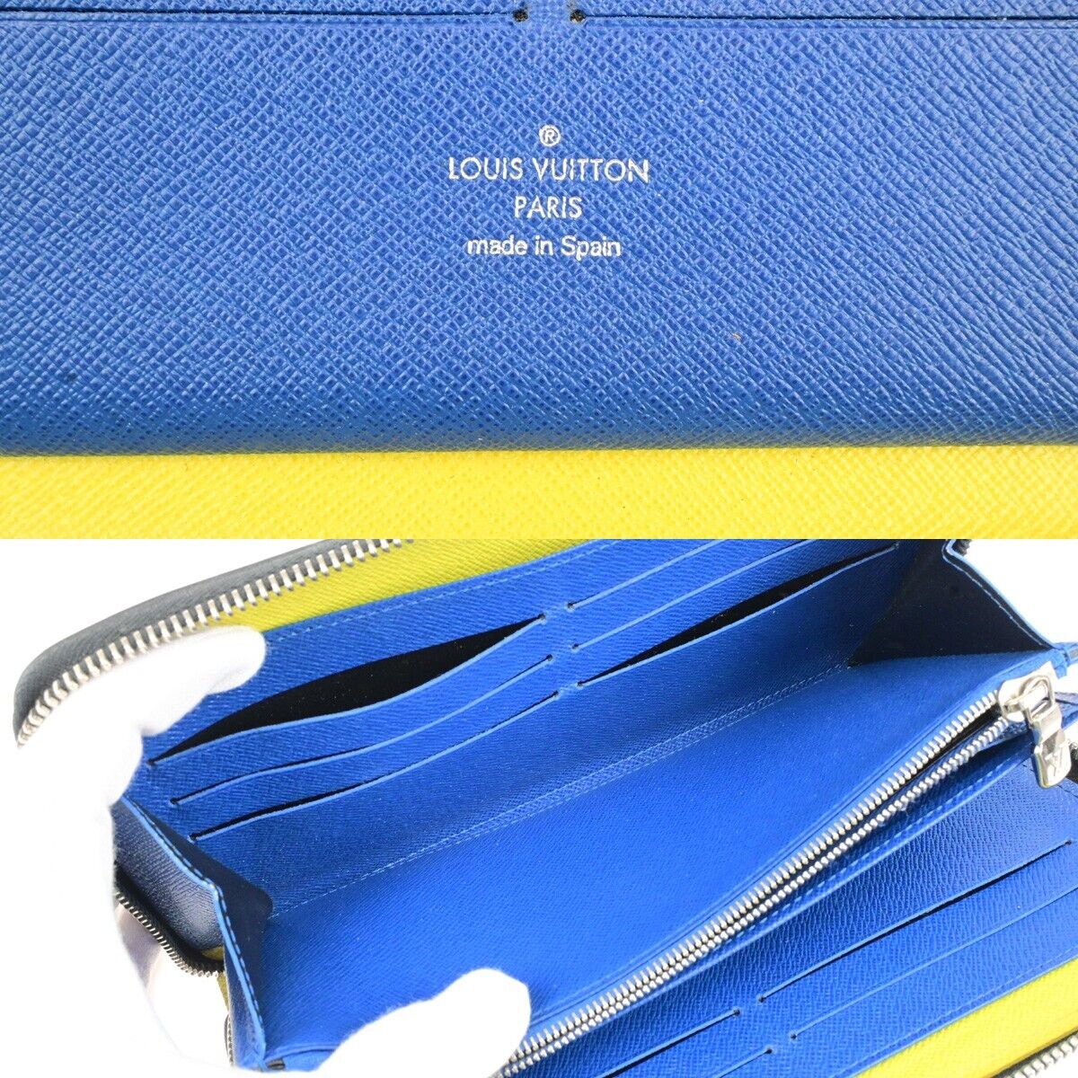LOUIS VUITTON Zippy Organizer Wallet Epi Damier Graphite Leather M68227 81KA507