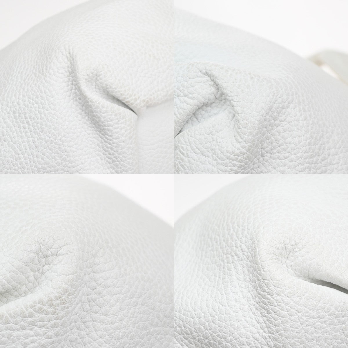 CELINE Logo Bittersweet Shoulder Hand Bag Leather White SHW Italy 32YJ135