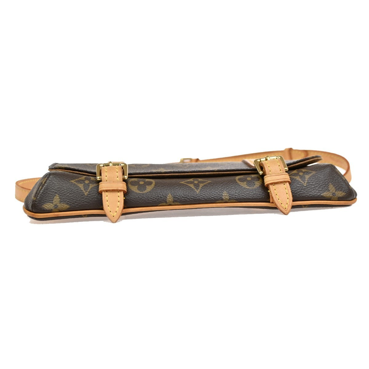 LOUIS VUITTON LV Pochette Marrell Bum Bag Monogram Leather Brown M51159 42KB863
