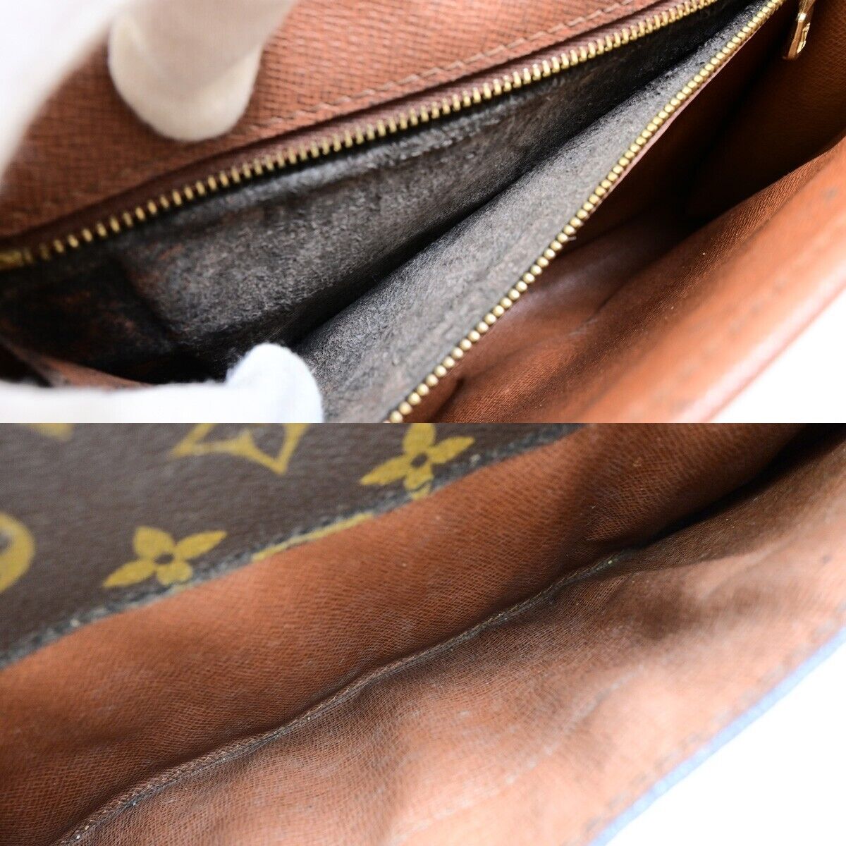 LOUIS VUITTON Bordeaux 2Way Shoulder Clutch Bag Monogram Leather M51797 89EB798