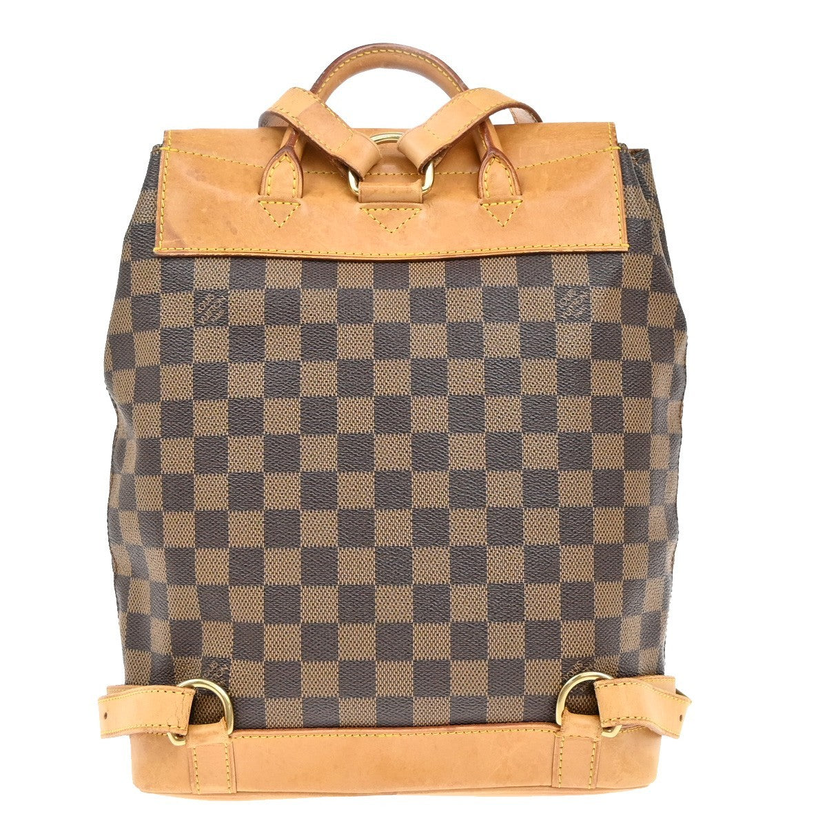 LOUIS VUITTON Logo Arlequin Backpack Bag Damier Ebene Brown N99038 16KP121