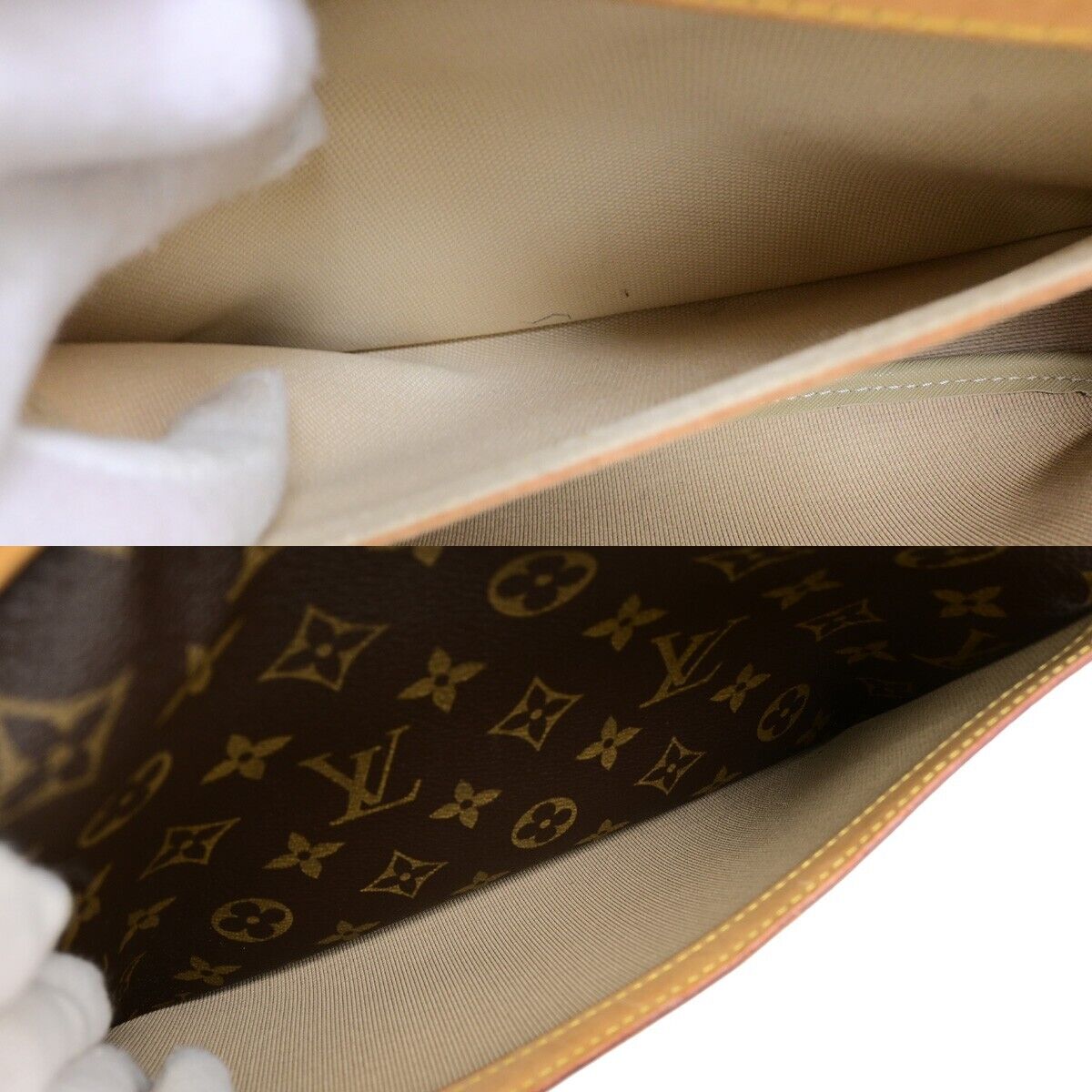 LOUIS VUITTON Reporter PM Crossbody Shoulder Bag Monogram Leather M45254 79ED036
