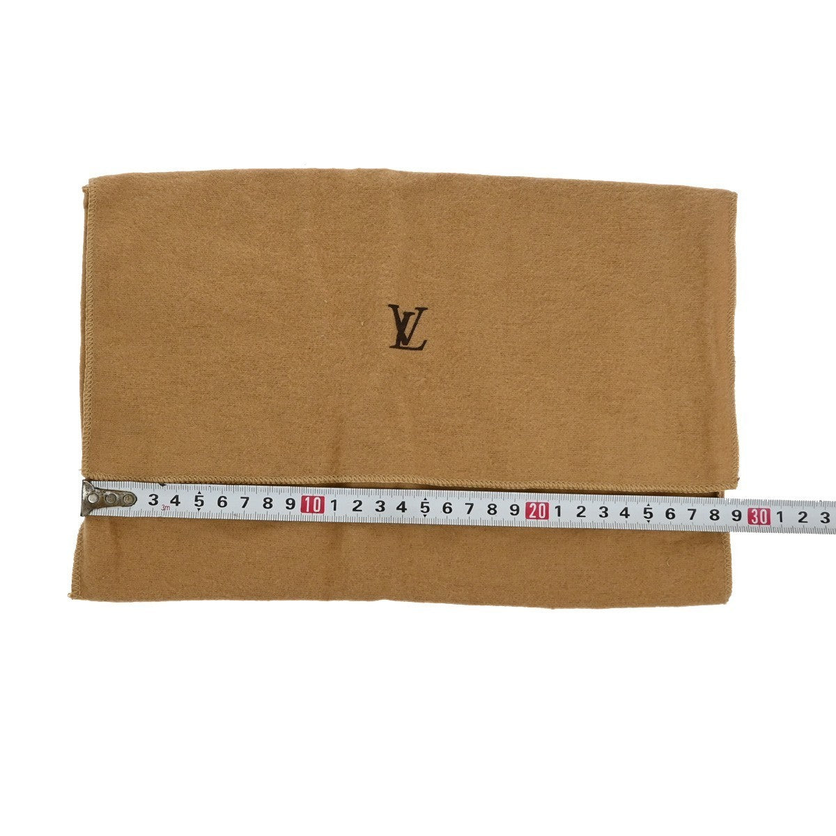 LOUIS VUITTON Logo 10 Set Dust Bag Drawstring Canvas Cotton Beige Brown 09KP261